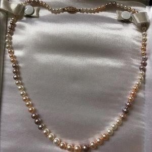 Freshwater Multicolor Pearl Necklace- 18 in.